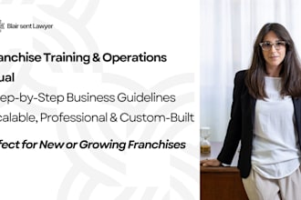 write a complete franchise training and operations manual