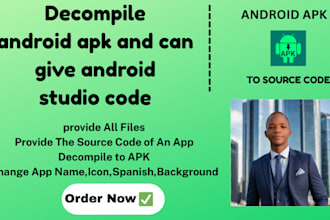 decompile your android apk and provide custom android studio code