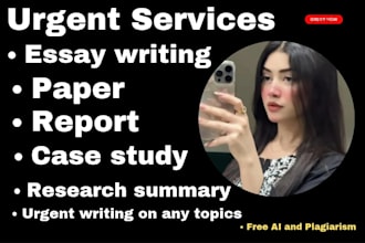 do urgent essay writing as an essay writer expert