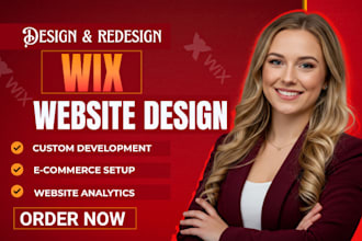 do wix website design, redesign wix website, wix online store