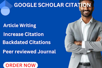 increase google scholar citations, journals, backdated citations, researchgate