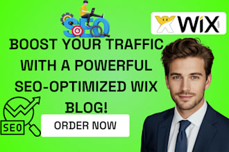 design SEO blog on wix website for organic traffic boost and google ranking