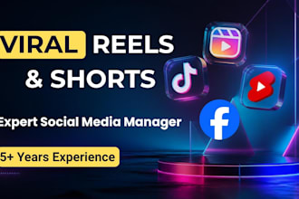 be your social media manager for short videos viral reels