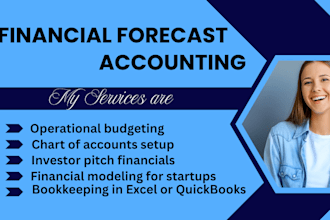 prepare financial forecast and accounting, cash flow plans, and business budgets