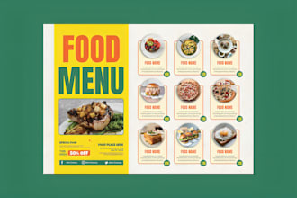 design TV menu, restaurant food menu, digital menu, price list