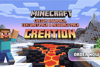 create a custom datapack, texturepack and resourcepack for your minecraft server