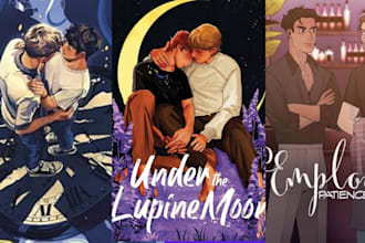 design ebook cover, ya and gay romance book cover illustration,mafia,young adult