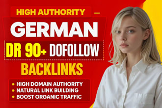 provide dr 90 dofollow german backlinks