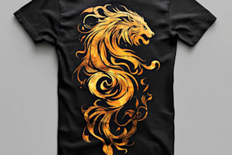 design a unique and edgy custom t shirt design