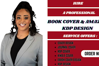 design KDP journal, planner covers and kindle book cover design