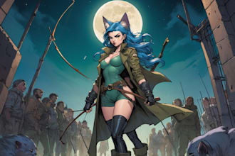 draw cartoon illustrations for book, album cover, or poster