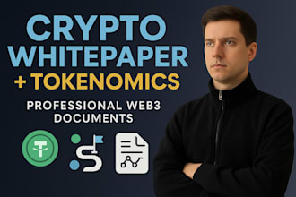 write a professional crypto whitepaper and design your tokenomics