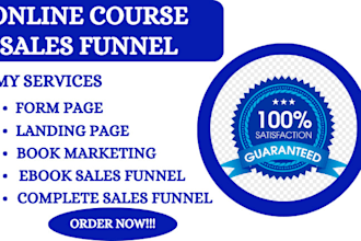 design ebook course funnel, systeme io sales funnel, book sales page