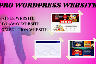 design raffle website, giveaway legal raffle website, website audit promotion