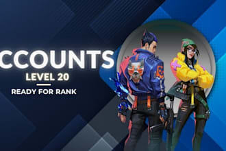 create a valorant account na and level it to lv 20