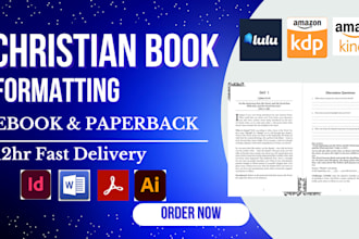 design, format christian ebook, daily devotion, prayer book journal amazon kdp
