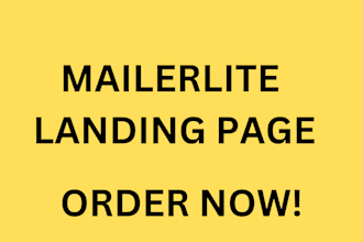 mailerlite landing page email marketing