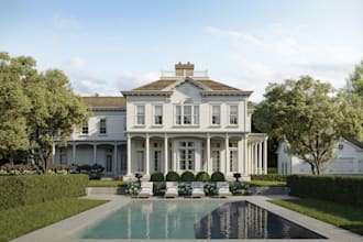 design your luxury, facade, villa, tiny house, 3d apartment interior rendering