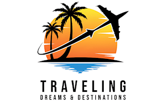 do transport ,travelling and real estate logo