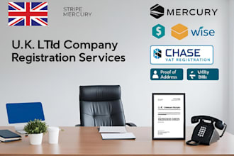 do UK ltd company registration, UK vat registration, mecury bank