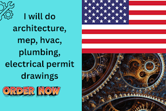 do architecture, mep, hvac, plumbing, electrical permit drawings