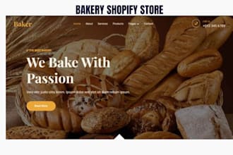 design bakery shopify store bakery website cake website chocolate cookies store