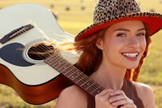 be your female country singer songwriter, electric, acoustic guitar player