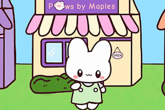 design kawaii animals in pastel style