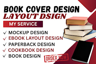 do book cover design, kindle book cover, ebook cover design and book cover