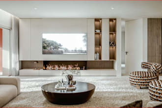 remodel modern cozy apartment,master bedroom,room decor,livingroom, revit render