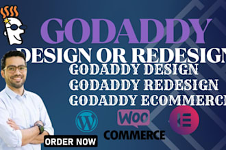 create a responsive godaddy website design and redesign godaddy development