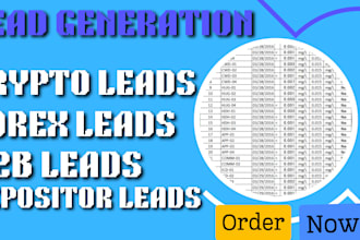 do b2b lead generation, forex leads, and data enrichment