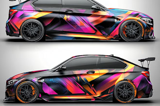 create car wrap design and vehicle wrap design