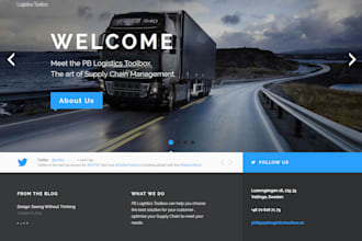 logistics website trucking freight cargo dispatch tracking code  travel website
