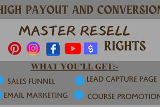 deliver high converting digital assets with master resell rights