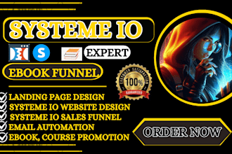 do ebook course systeme io sales funnel, book marketing, systeme io landing page
