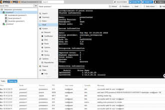 install and setup proxmox, oracle box, hyperv, cluster, firmware, vmware, ceph