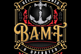 create a modern nautical, anchor logo for your brand