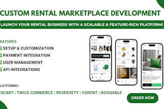 customize your rental marketplace with booqable, cscart, yorent, reservety etc