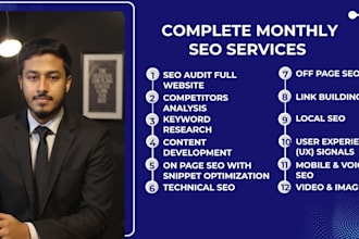 do complete monthly SEO services to boost google ranking and reach first page