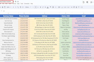 collect real  estate agents,email and contact list