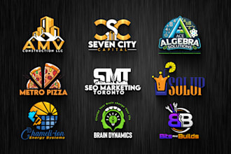 design a custom modern business logo and brand identity