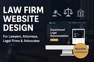design develop business website for law firm, lawyer, legal attorney or advocate