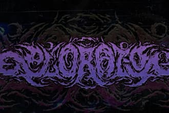 create brutal death metal logo