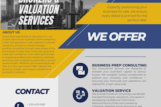 provide business sale consulting, valuation, and cim prep