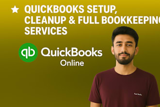 quickbooks setup, cleanup, and full bookkeeping