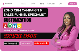 setup zoho sites crm zoho one campaign zoho landingpage zoho website