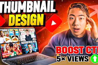 design scroll stopping youtube thumbnails that boost CTR