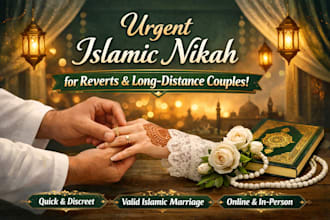 perform online islamic nikah with wali, witnesses and certificate