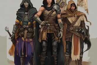 draw your fantasy character or creature for you